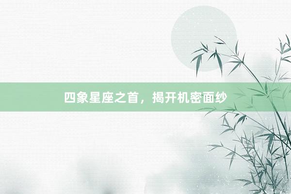 四象星座之首，揭开机密面纱